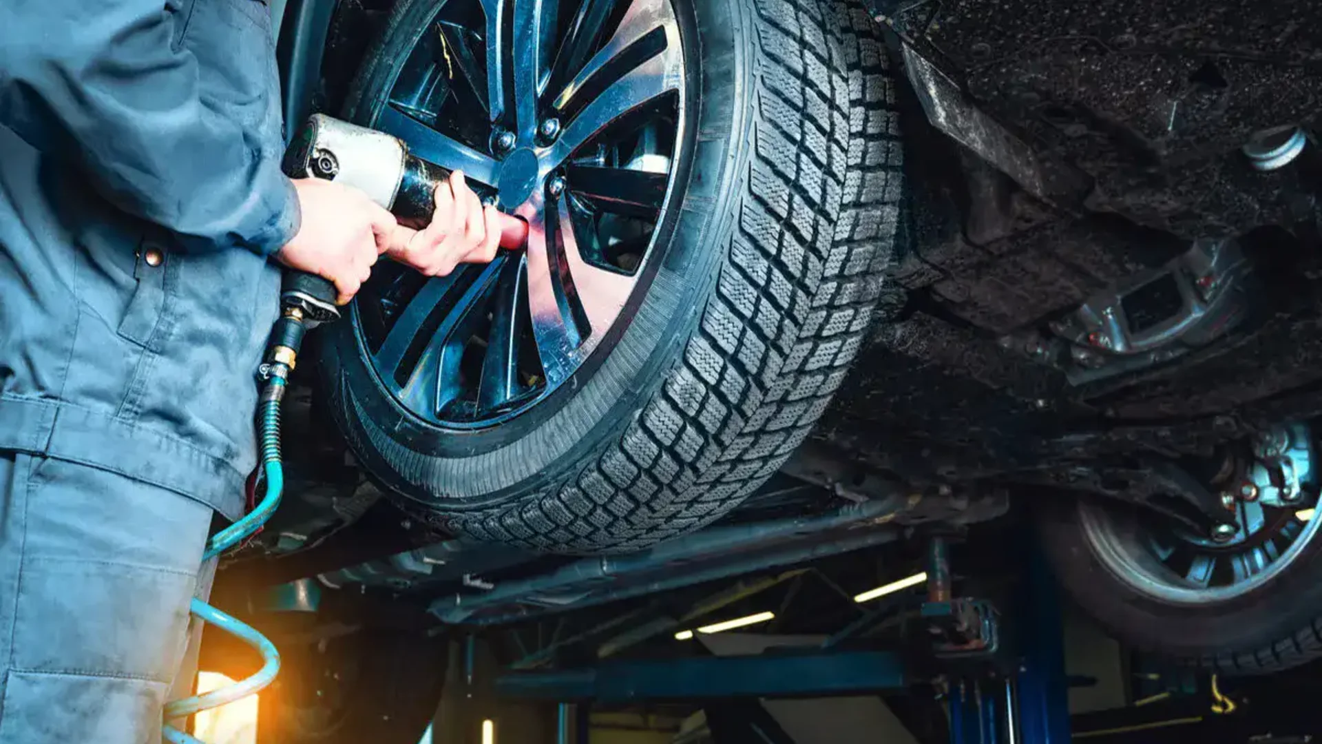 Pose et équilibrage des pneus